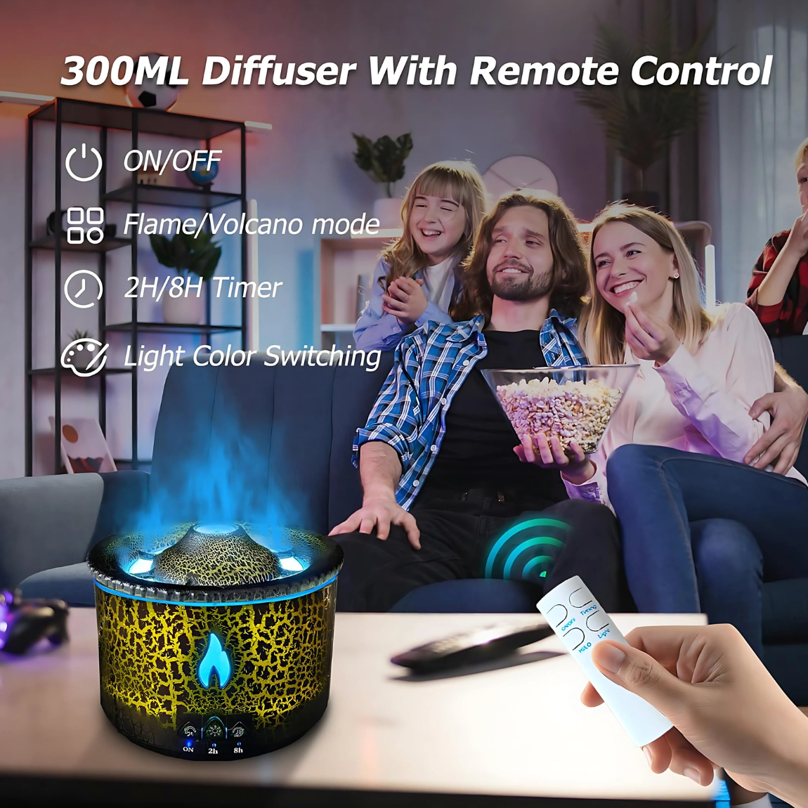 Diffuser - Volcano Burst Aromatherapy Humidifier