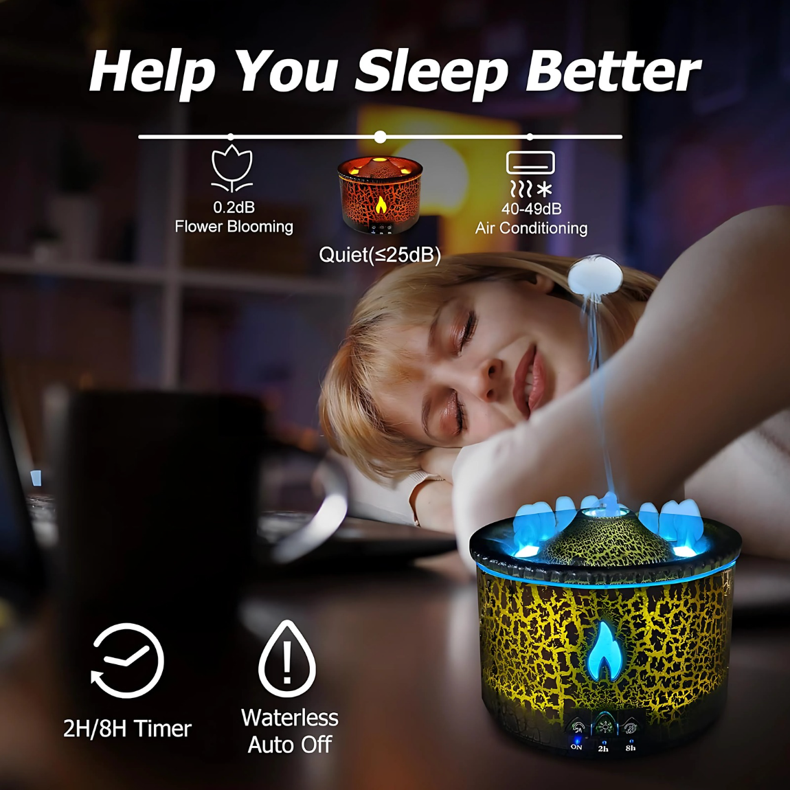 Diffuser - Volcano Burst Aromatherapy Humidifier