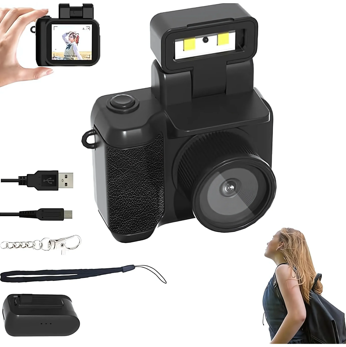 Mini Vintage Camera 1080HD