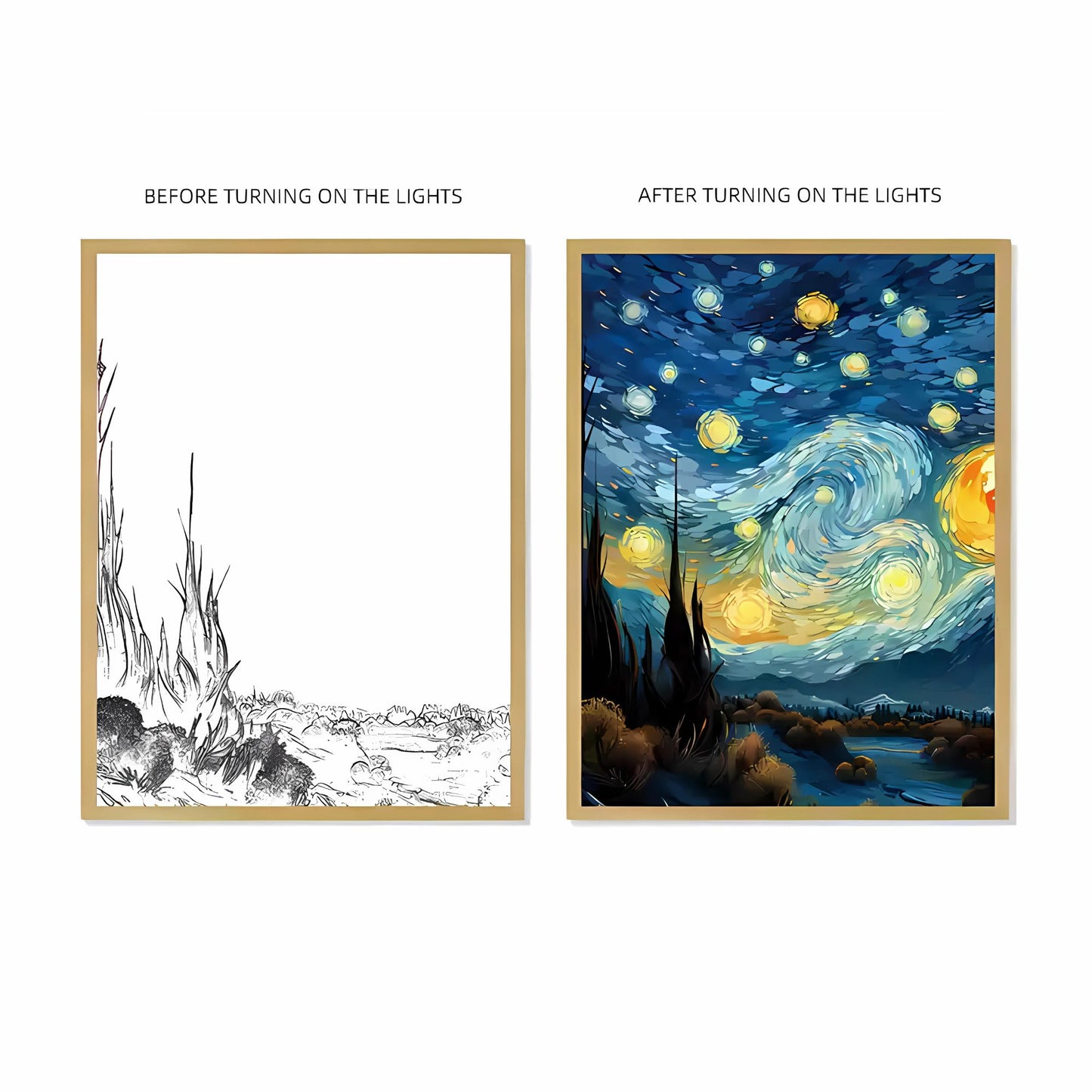 Anime Light Painting |Van Gogh Art