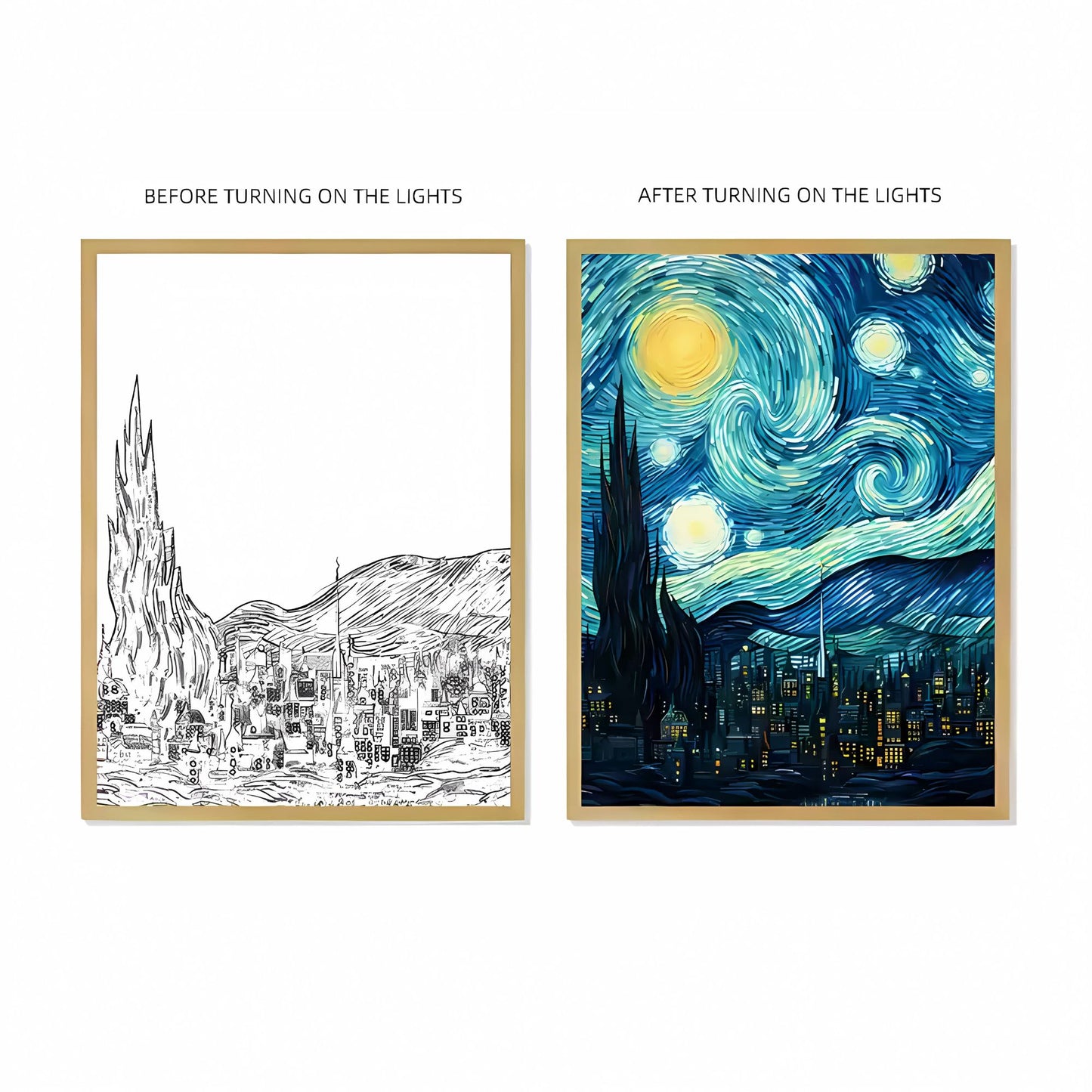 Anime Light Painting |Van Gogh Art