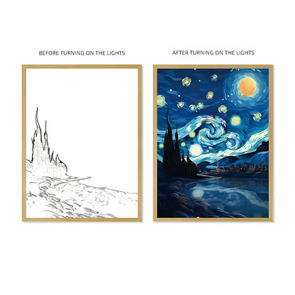 Anime Light Painting ｜Van Gogh Art